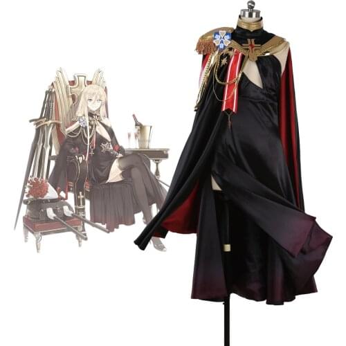 Azur Lane KMS Bismarck Dress Cosplay Costume Full Set Custom Made for Halloween Party Cosplay