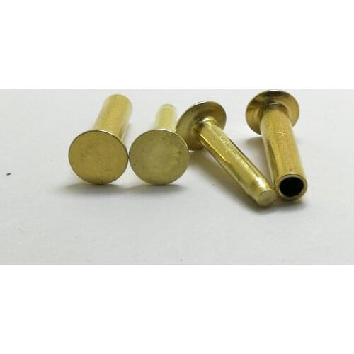 4set/bag, 16mm x 4mm H62 Brass rivets brass Fastener for kitchen tools outdoor knives outdoor tools 4mm hole