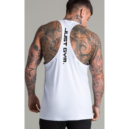 Muscleguys Fitness Clothing Gym Tank Top Men Bodybuilding Stringer Tanktop Muscle Sleeveless Shirt Workout Vests Singlet