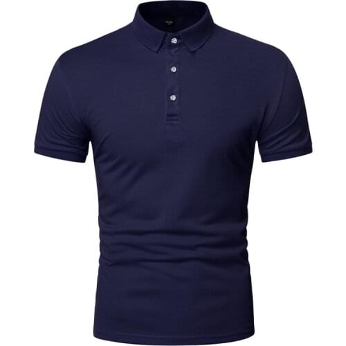 Short sleeve polo shirt Men Solid color Mens polo shirts summer casual polo shirt men tops