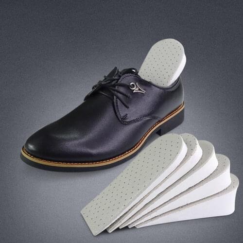 Invisible Inner Heightening Insole First Layer Cowhide Heightening Insole 1-4CM Size Pad Heightening Insole Man and Women