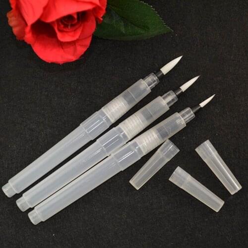 Wonderlife 3sizes Solid watercolor fountain pen drawing brush water storage pen water soluble color lead drawing pen
