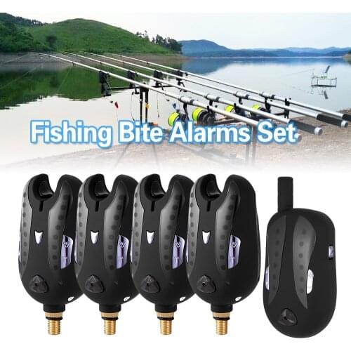 Lixada Fishing Alarm Fishing Bite Alarm Sound Alert Kit Fishing Led Alarm Indicator Carp Fishing Bite Alarm Carp Fishing Tackle