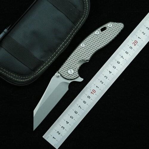 LEMIFSHE XM18 folding knife M390 blade titanium alloy handle outdoor camping survival kitchen fruit art EDC gift tool knife