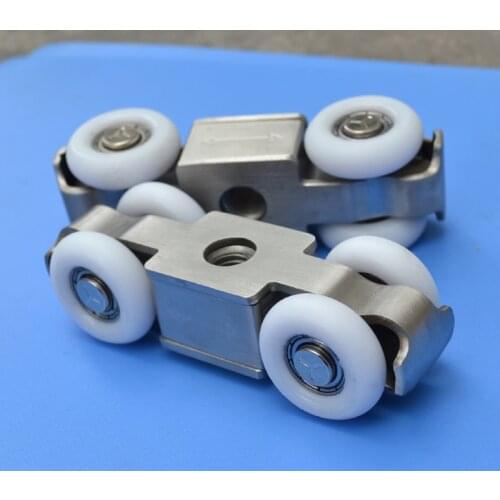 Ultra-quiet Wooden Furniture Sliding Door Pulley Hanging Track Nylon Curtain Wheel Glass Bearing Roller Hardware