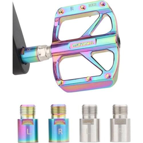 1 pair bicycle pedal extension shaft mountain bike road bike extension shaft core extension pedal extension