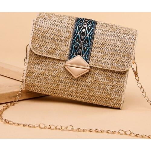 Womens Bag Fashion Woven Diagonal Cross-Casual Beach Wild Shoulder zaino donna plecak damski mochilas femininas estilosas