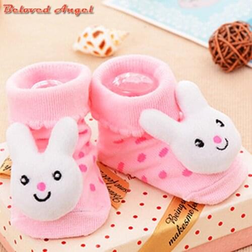 1 Pair Baby Breathable Boys Girls Socks For Children Sock Kawaii 3d Pattern Cotton Kids Socks 18 Kinds Style Suitable For 0-18m