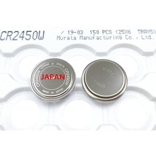 1PCS Japan CR2450W CR2450 battery 3V tire pressure high temperature resistant alternative CR2450HR BR2450A