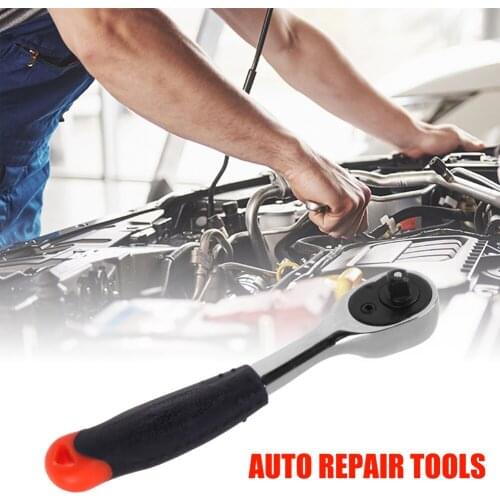 12Pcs Wrench Spanner Set 1/4 Reversible Head Ratchet Socket with 4-13mm Sockets Quick Cover for Auto Repair Tools