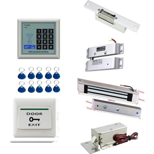 125KHz RFID Access Control Keypad EM Card Reader Door System Door Lock Opener Keyboard System Electromagnetic lock