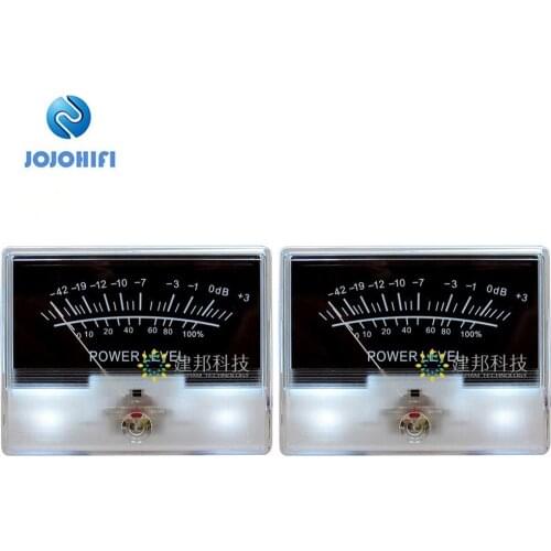 2pcs TN-90 TN90 High Precision VU Meter Table DB Level Meter Power Amplifier Preamp Sound Card Audio Decibel Strap Backlight