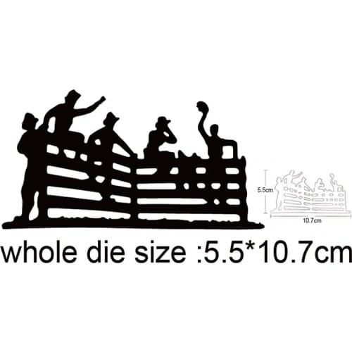 2020 Craft dies Man Band Fence Frame Metal Cutting Dies Diy Scrapbooking dies Embossing Die Cuts Paper Cards Album Stencils dies