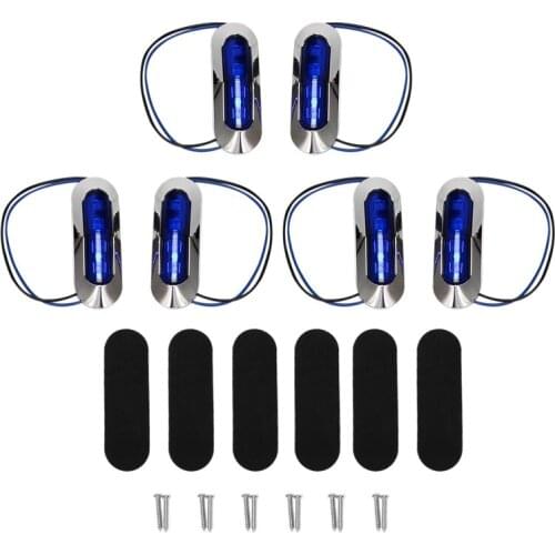 Marine Boat Light Cockpit Decoration Light Boat Navigation Light For Boat Yacht Fishing Pontoon Kayak 12V 24V 6Pcs