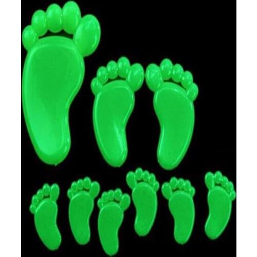 9 Feet / 9 Palms / 12 Smiles Fluorescent Stickers Luminous Celling Wall Art Home Paste Ceiling Decoration Decal Tags Decor