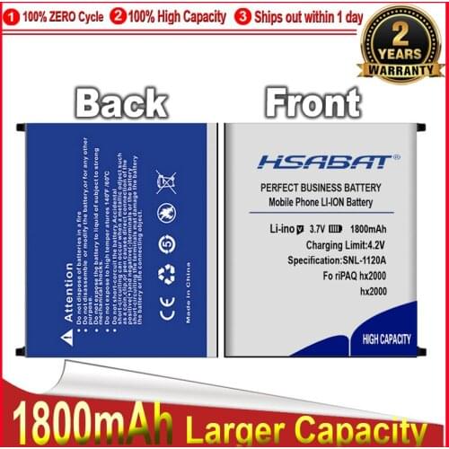 HSABAT 0 Cycle Battery for HP iPAQ hx2000,hx2100,hx2110,hx2115,hx2190,hx2195,hx2400,hx2410,hx2415,hx2490,hx2495,hx2700,hx2750
