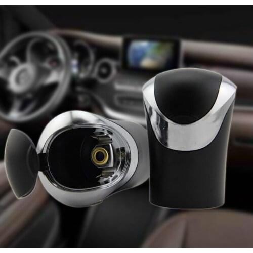 AU04 -Car Ashtray with LED Light Auto Smoke Cup Holder for Car Interior Accessories Flame Retardant Ashtray
