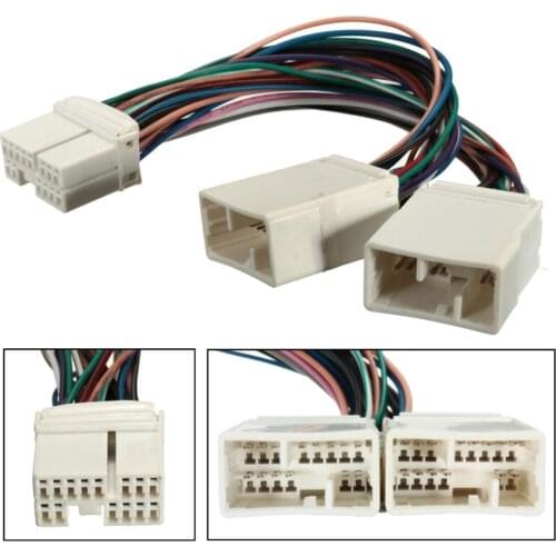 Car Y Cable Splitter For Aux CD Changer Navigation XM Radio For Ipod Adapter Fits For Honda