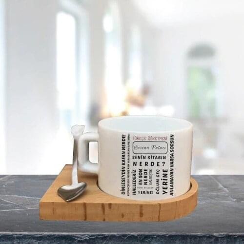 Teachers Day Custom Wood Cup-Turkish Öğretmeni Model 457363424