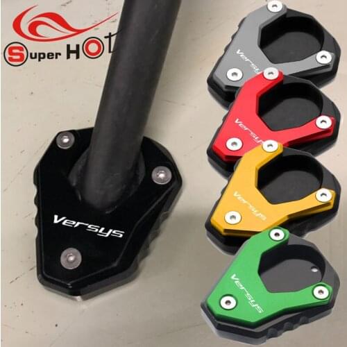 For Kawasaki Versys650 VERSYS 650 Accessories Side Stand Enlarge Plate Kickstand Extension 2010-2021 2012 2017 2019 2020 2021