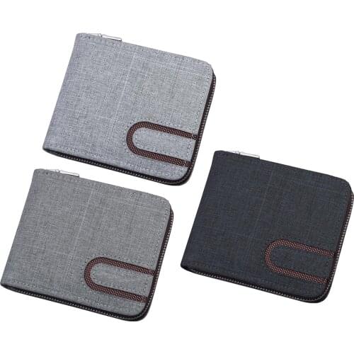 HOT SALES！！！New Arrival Men Fashion Bifold Multi Card Slots Wallet Card Cash Short Holder Coin Purse