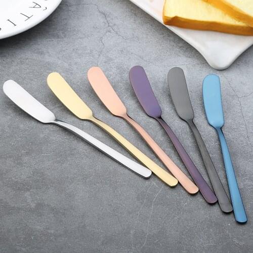 Stainless Steel Butter Cutter Knife Butter Knife Cheese Spreaders Bread Jam Cream Dessert Cutlery Western Knife Breakfast Tool