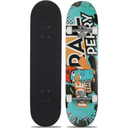 2021 New Skateboard Maple Double Rocker Board Four Wheel Skate Teenager Adult Street Brushing Beginner Scooter Board Longboard