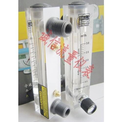 LZM-15T adjustable air panel flowmeter with 0.5~3m3/h 4 outer filament and 2 inner filament