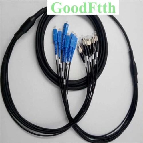 Tactical Field armored Patch Cord SC-FC FC-SC UPC SM 8 Cores TPU GoodFtth 100-500m