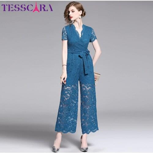 Женские летние комбинезоны TESSCARA China At AliExpress