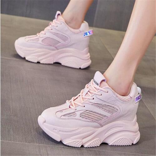 Platform Shoes Womens Summer Cow Leather Ankle Boots Wedge High Heels Fashion Sneakers Creepers Oxfords 34 35 36 37 38 39