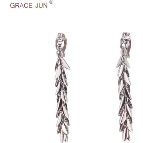 Top Quality Handmade Multilayer Small Leaf Clip on Earrings Non Pierced Ears for Women Party Pom Gorgeous Cushion Earrings New