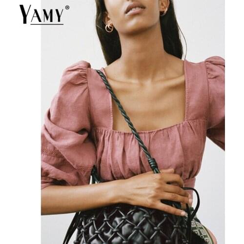 Льняные блузки YAMY China At AliExpress