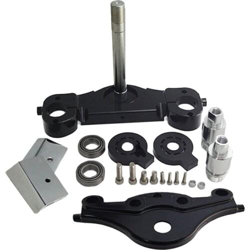 Motorcycle CNC Billet 11 Degree Wheel KO Raked 21"/23"/ Triple Trees Kits For Harley Touring Electra Glide FLT FLTR 1997-2013