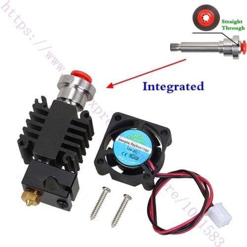 3D Printer Parts Integrated Heatbreak V6 hotend Bowden Extruder Hotend Kit 1.75mm Long-distance Feed V6 Hot End Kit