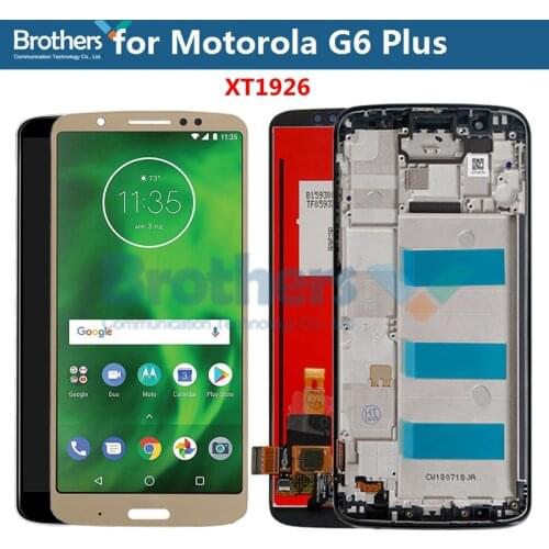 For Motorola Moto G6 Plus LCD Display Touch Screen Digitizer for Moto XT1926 LCD Assembly Touch Panel Phone Parts Replacement