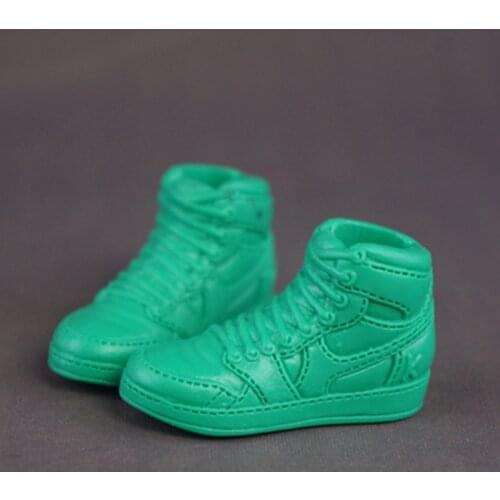 1pair Green Basketball Doll Shoes for Ken Boy Dolls Sports Shoes for Barbies Boyfriend Ken Dollhouse Accessories Kids Toys
