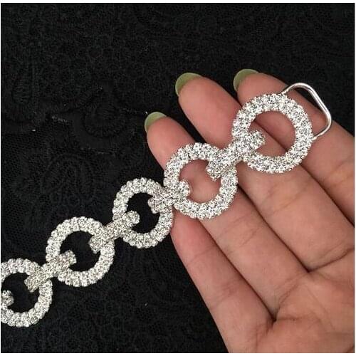1 Piece 160*22mm Hot Sale Crystal Bikini Rhinestone Connector /Rhinestone Headband Connectors/DIY Bling Head Band