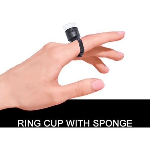 100 PCS/BAG Tattoo Ink Ring Cups With Sponge Microblading Permanent Makeup Pigment Holder