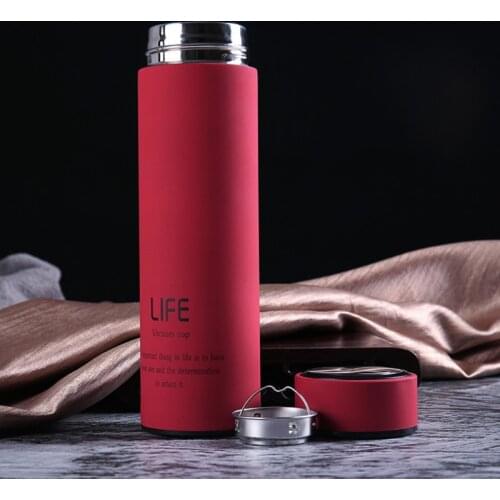 500ml Stainless Steel Thermos Vacuum Flask Durable And Easy To Clean Travel Mug With Filter Thermos Daily Necessities