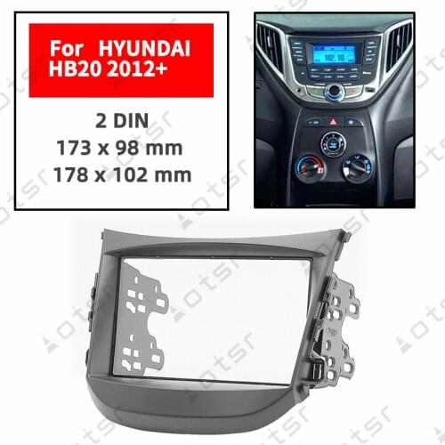 Car Radio Fascia Stereo Panel Plate For HYUNDAI HB20 2012 2013 2014 2015 2016 2017 Frame Dash Kit