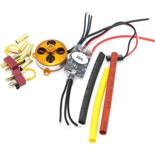 A 2204 A2204 7.5A 1400KV 50W SP Micro Brushless Motor W/ Mount + 10A ESC For RC Aircraft/KK copter Quadcopter UFO