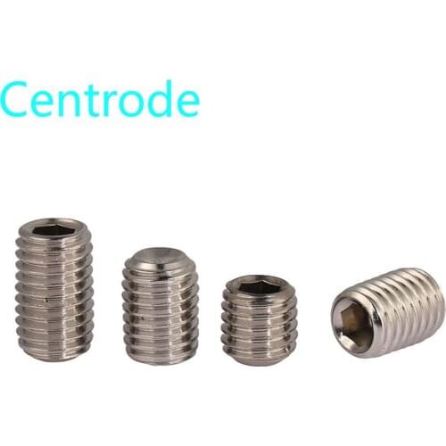 DIN916 304 stainless steel concave face inside hexagonal fastening machine rice screw headless screw top wire M8-M16 10PCS