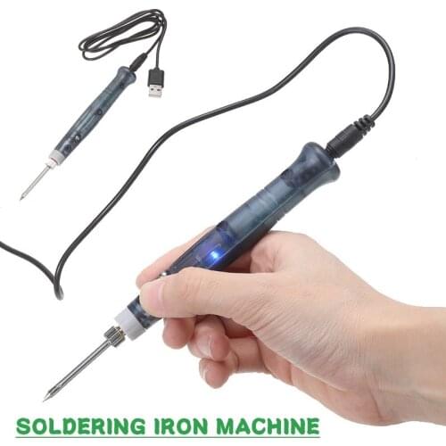 8W Mini USB Electric Soldering Iron Quick Heating Welding Iron Pen Led Indicator High Temperature For Electronics Soldering