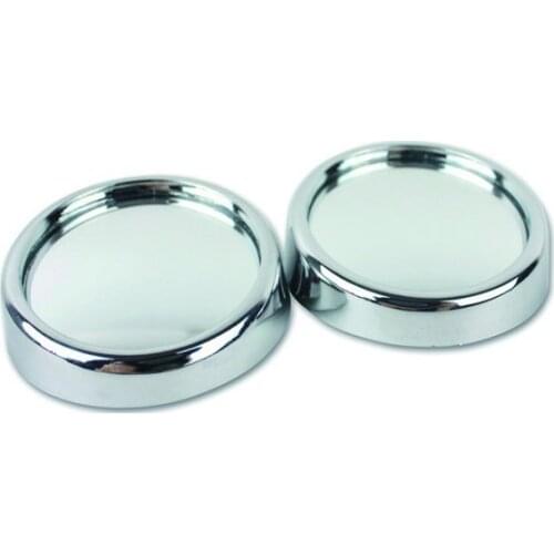 Hot & Japan Standard Quality,Free Shipping 2" Large Size Convex & 360Degree Swivel Car Blind Spot Mirror,SILVER Frame w/ 3M Tape