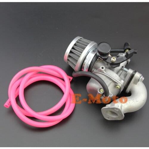 HS Lever Choke PZ19 19mm Carby Carburetor Carb Air Filter Intake Pipe 50 70 90 110cc PIT Quad Dirt Bike ATV Buggy Free Shipping