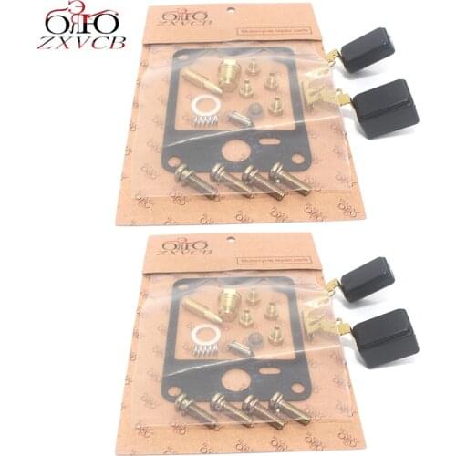 2 set for VIRAGO 1000 1100 XV1000 1984-1985 XV1100 1986-1987 Motorcycle carburetor repair kit oil cup float