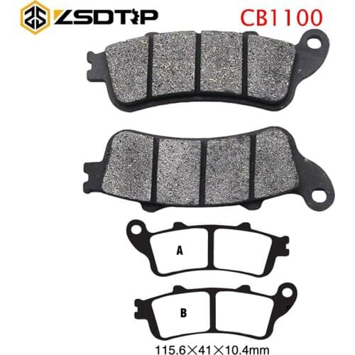 ZSDTRP Motorcycle Brake Pads Set for Honda CB1100 1997 1998 1999 2000 2001 2002 2003 2004 2005 2006 2007 2008 Front & Rear Pads