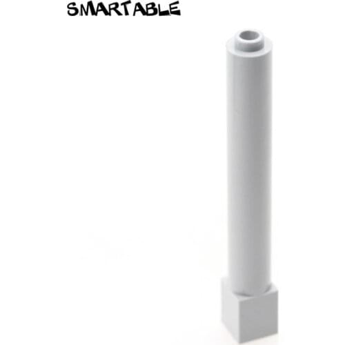 Smartable Pillar Cylinder 1x1x6 Building Block MOC Parts Toys For Kids Compatible Major Brand 43888 MOC Toy 30pcs/lot