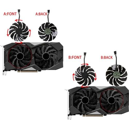 T129215SU 85mm Replaced Cooling Fan Cooler for Gigabyte Geforce GTX 1050 1050TI 1060 1070 1070TI G1 Radeon RX 570 580 Gaming MI